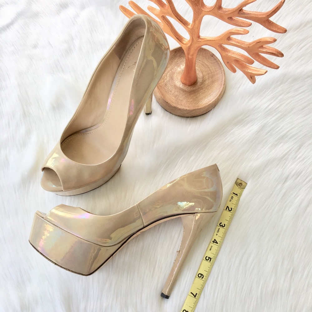 B Brian Atwood Open Toe Heals Size 7 1/2 - Picture 6 of 8